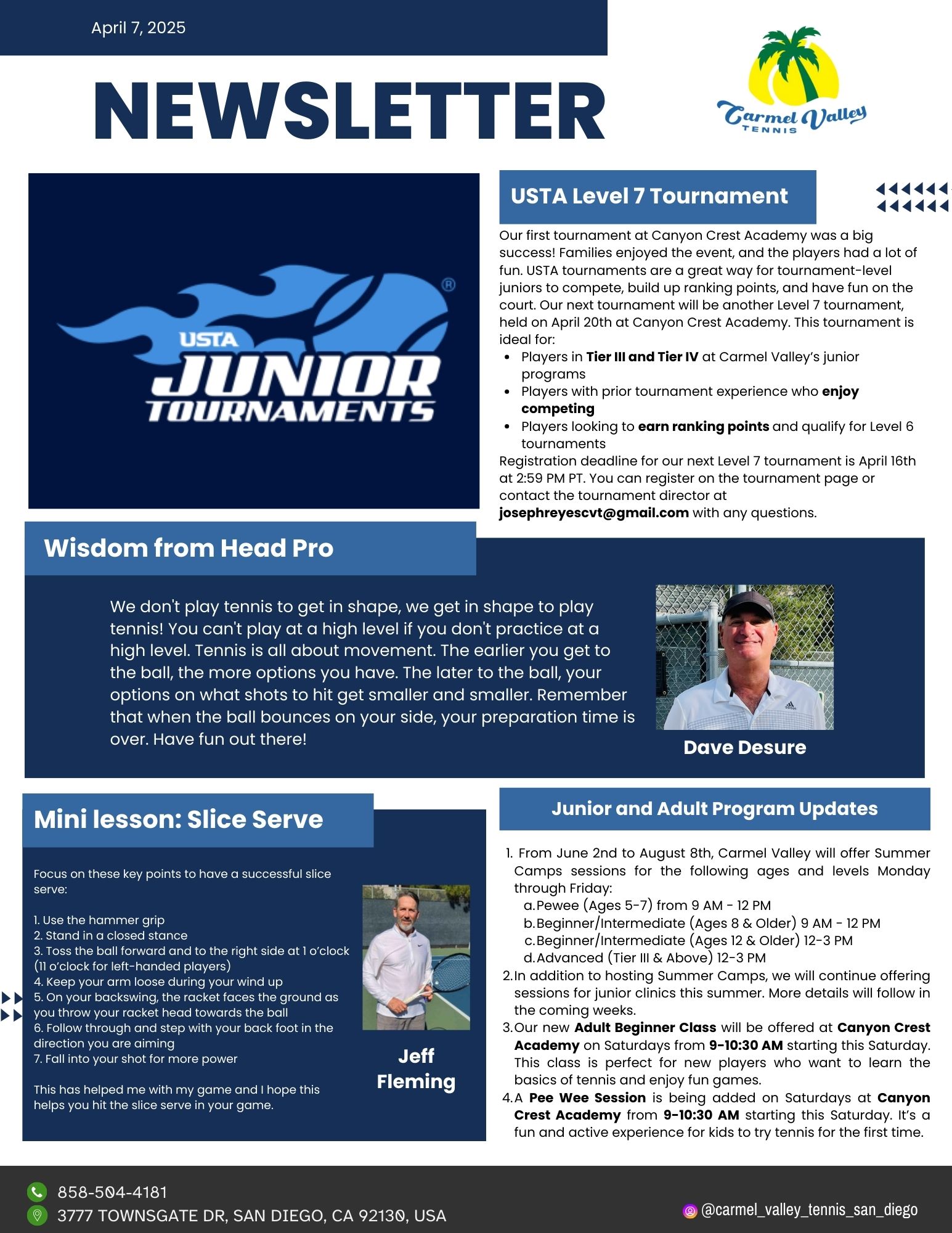 Newsletter - April 7, 2025