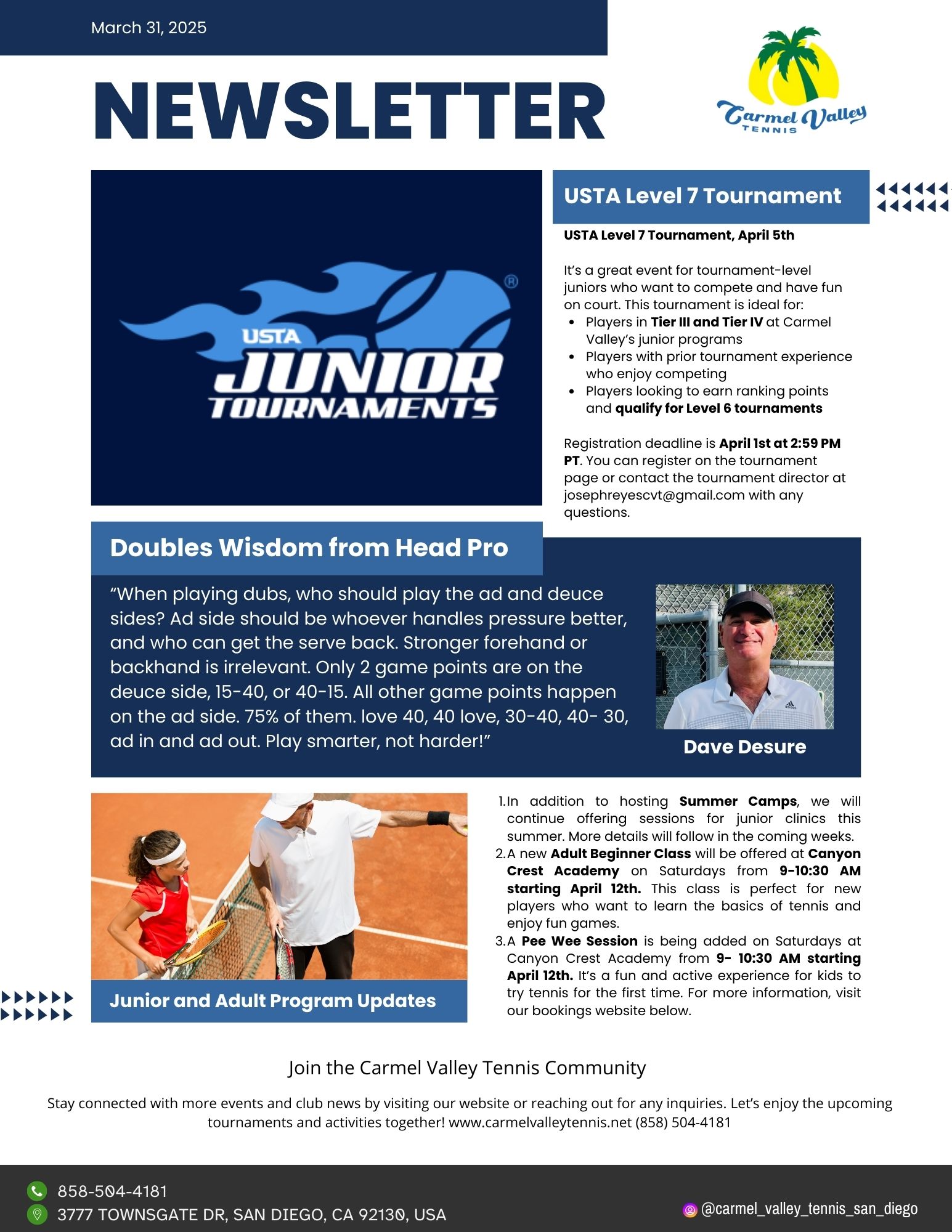 Newsletter - March 31, 2025