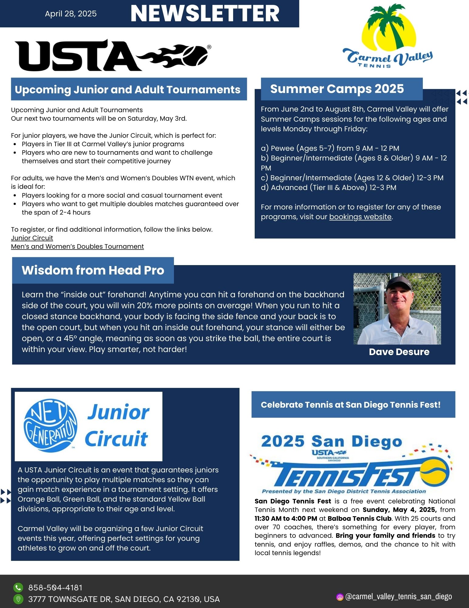 Newsletter - April 28, 2025