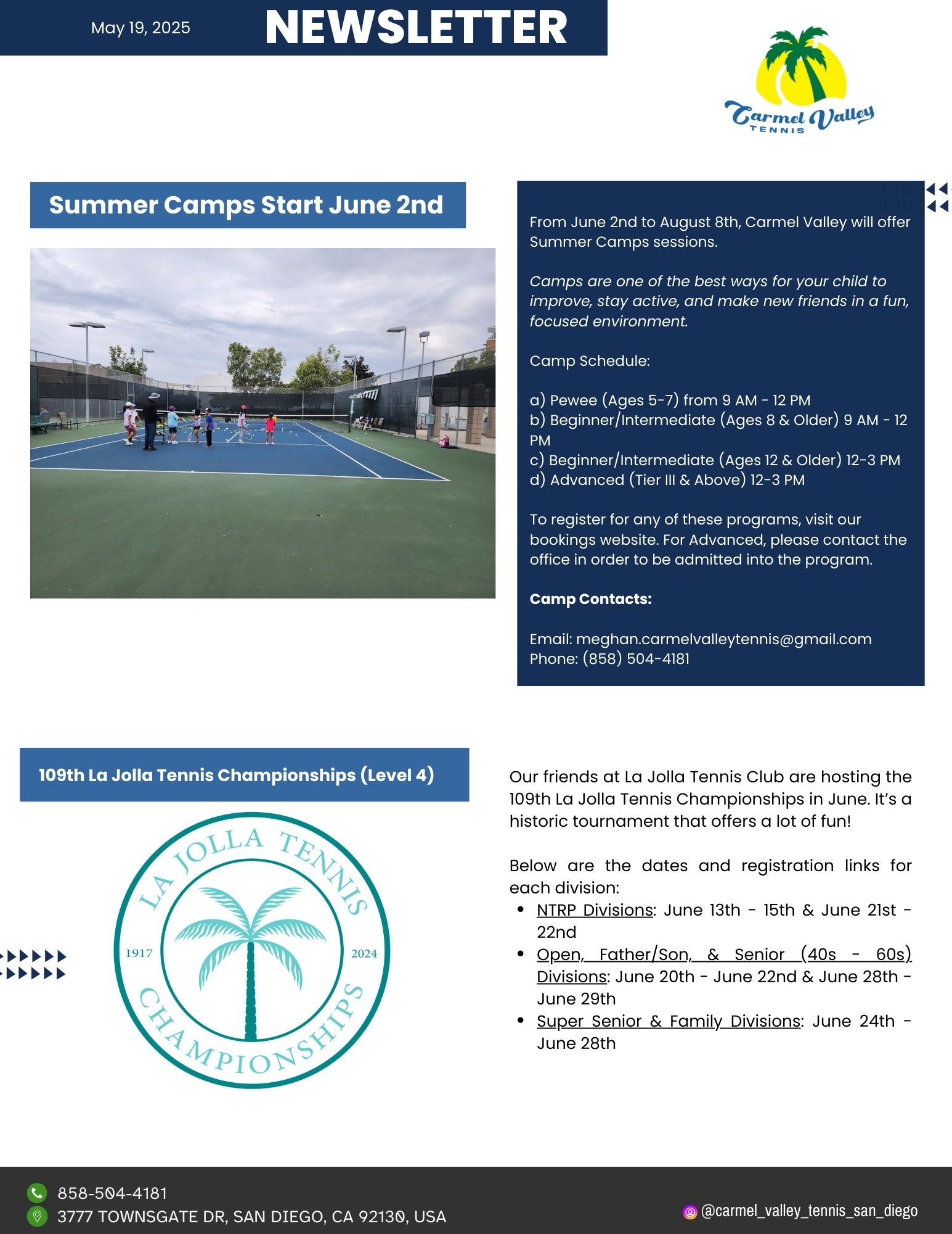 Newsletter - May 19, 2025