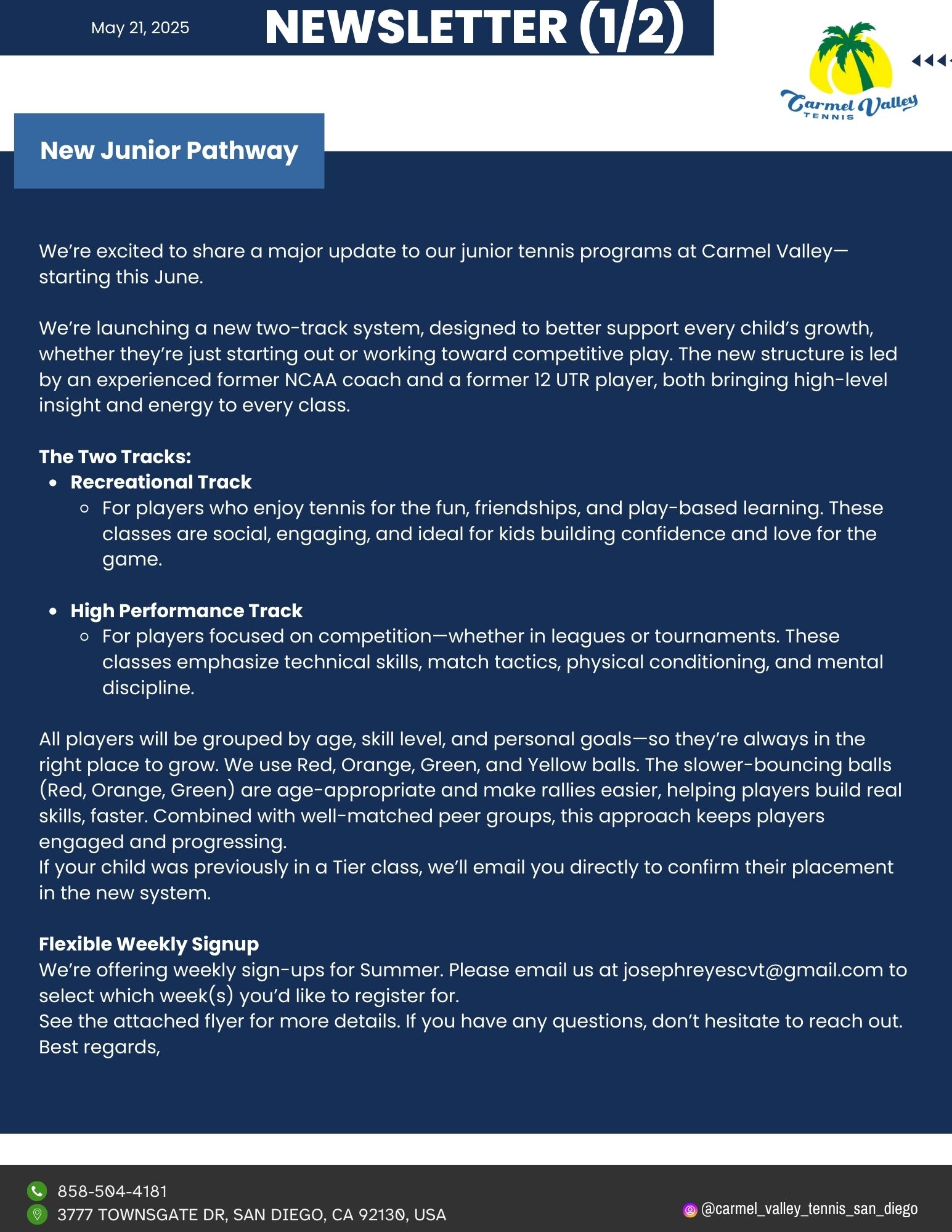 Newsletter - May 21, 2025