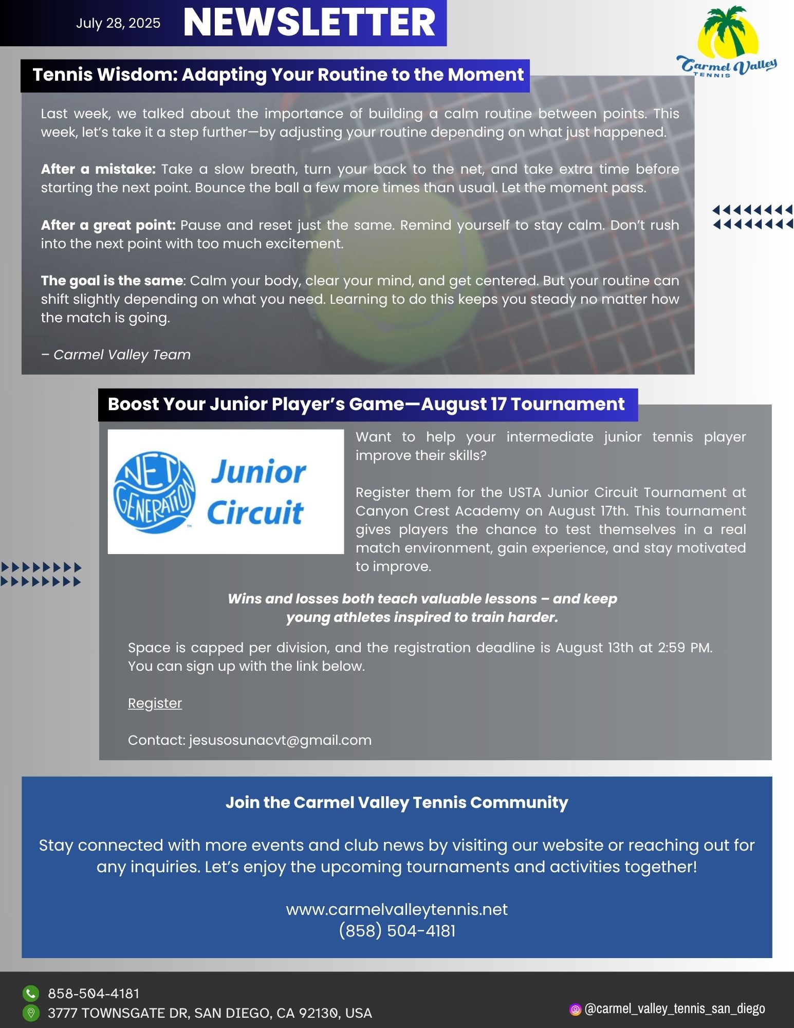 Newsletter - July 28, 2025