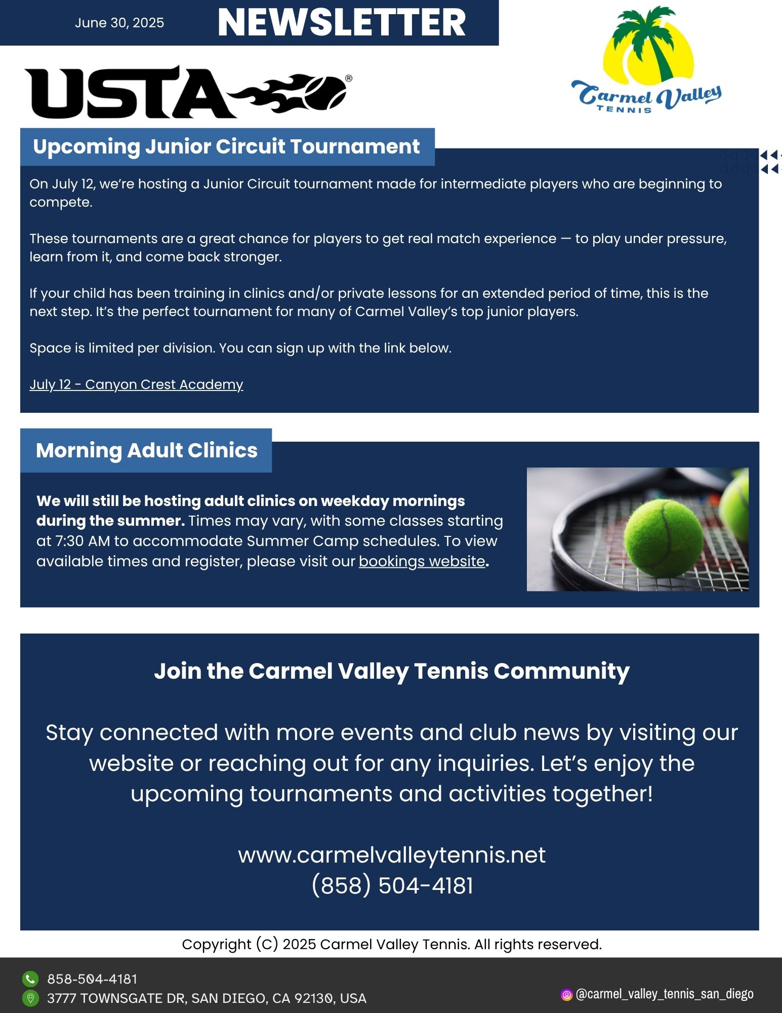 Newsletter - June 30, 2025