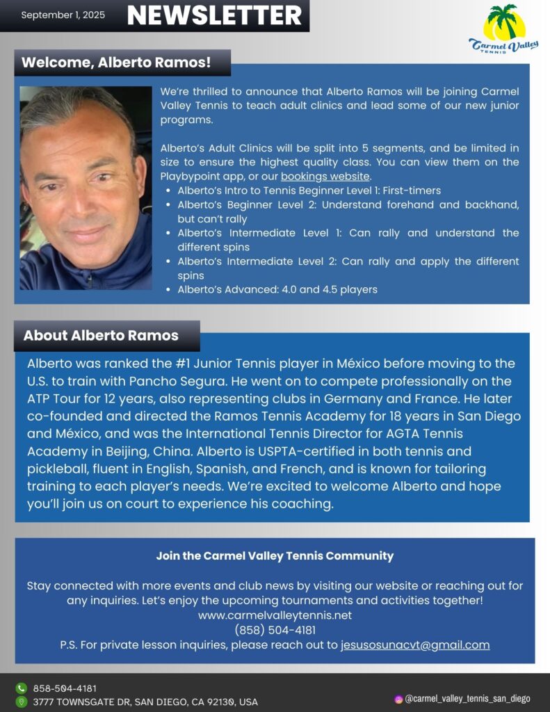 Newsletter - September 1, 2025