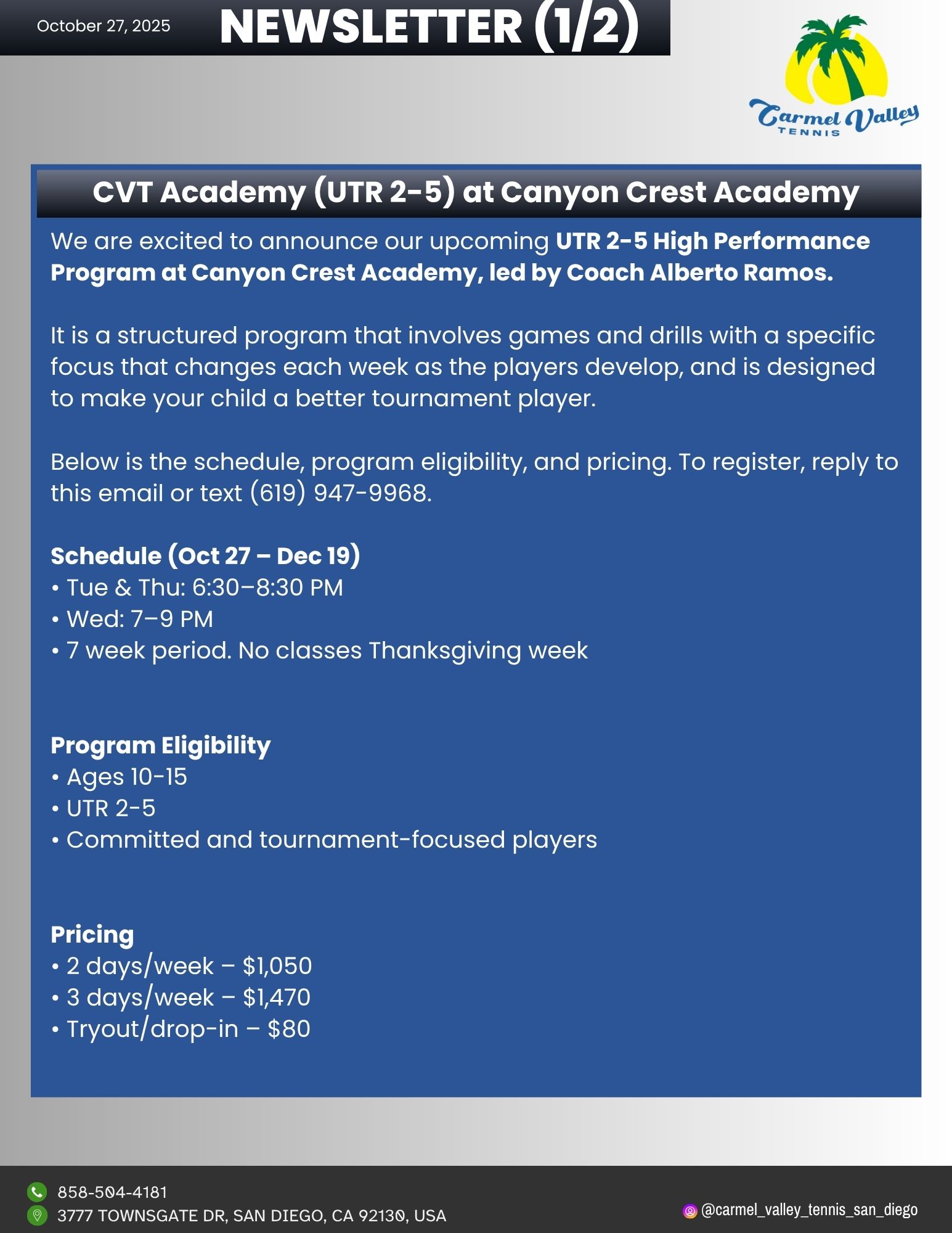 Newsletter - October 27,2025 (1_2)