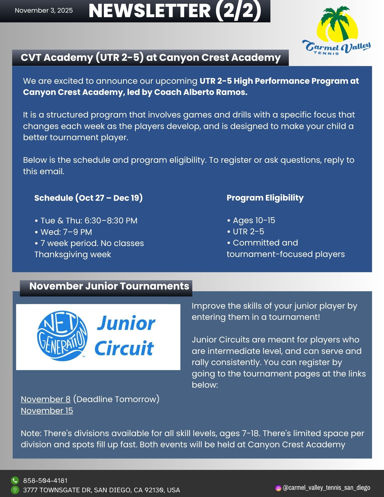 Newsletter - November 3, 2025 (2_2)