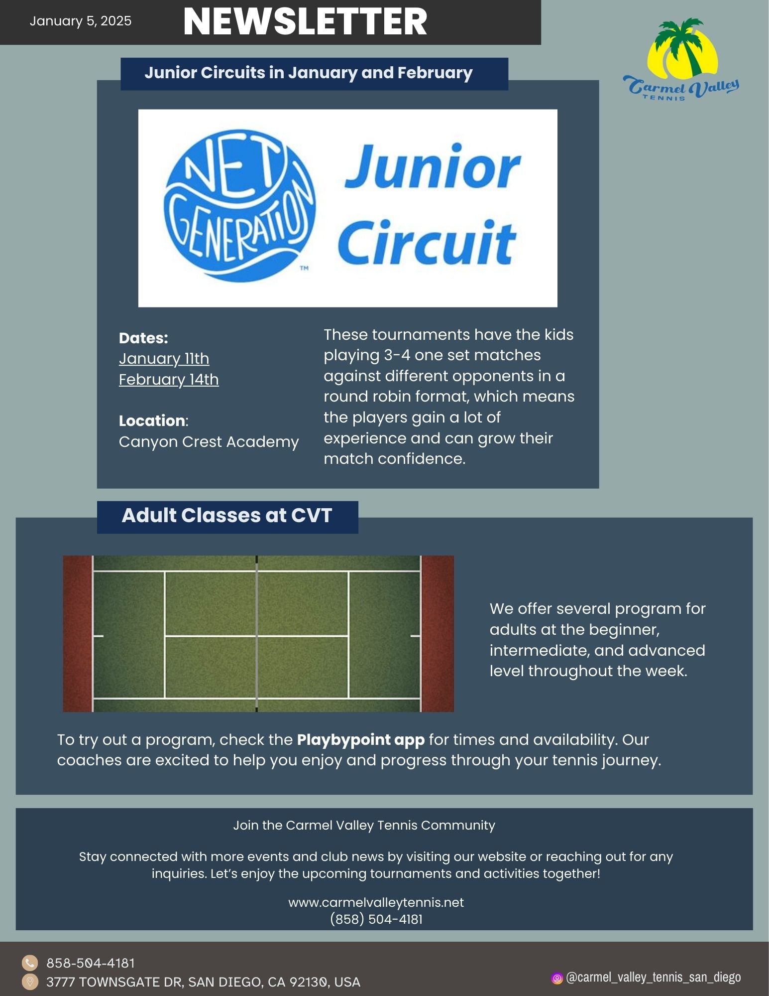 Newsletter - January 5 2026